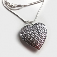 Zilveren Heart medaillon