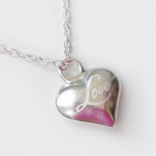 Zilveren Love ketting