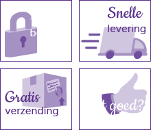 Veilig betalen met iDEAL. Snelle levering. Niet goed, geld terug.